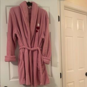Pink Robe with Heart Accents